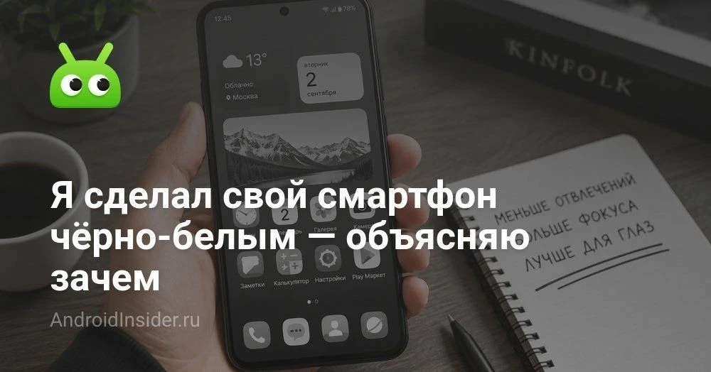 Как включить ночной режим Android через «Цифровое благополучие» и что он меняет на смар...