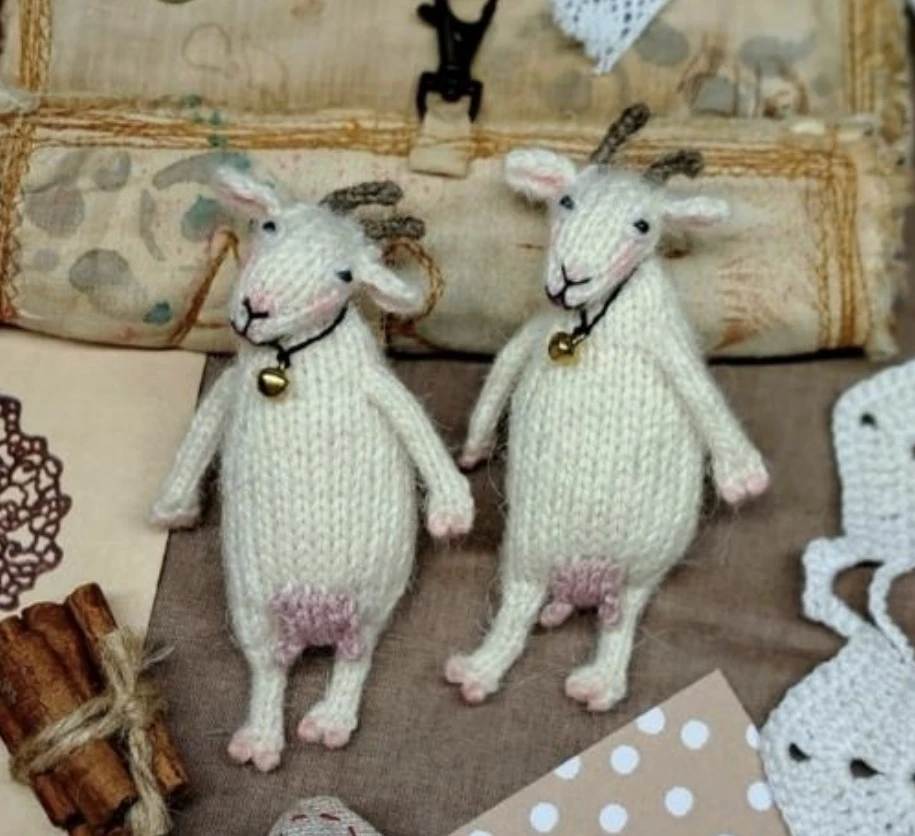 Козочка спицами 🐐