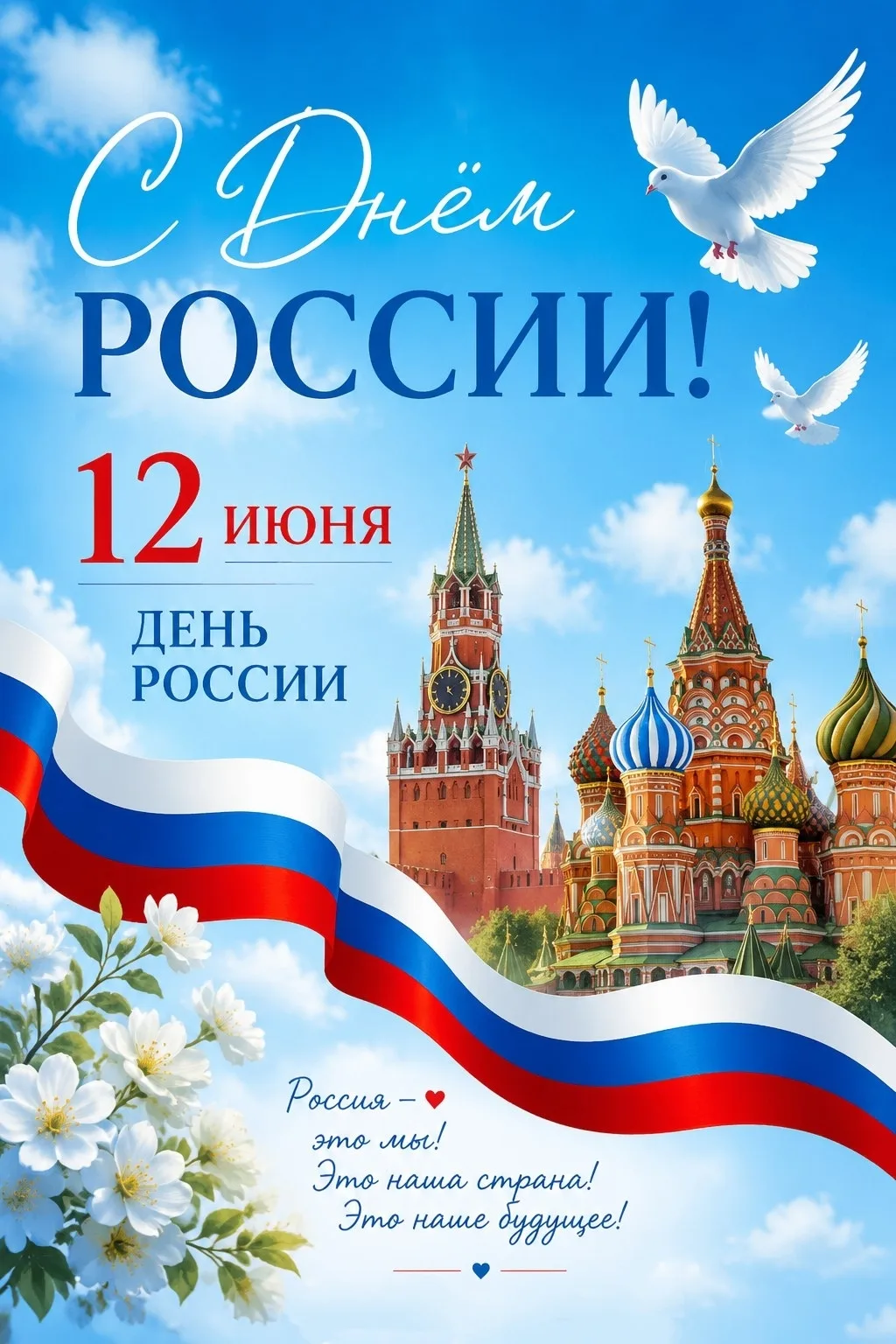 С Днём России! 🇷🇺

МБДОУ детский сад №3 г. Ельца от всего сердца поздравляет вас с главным государ