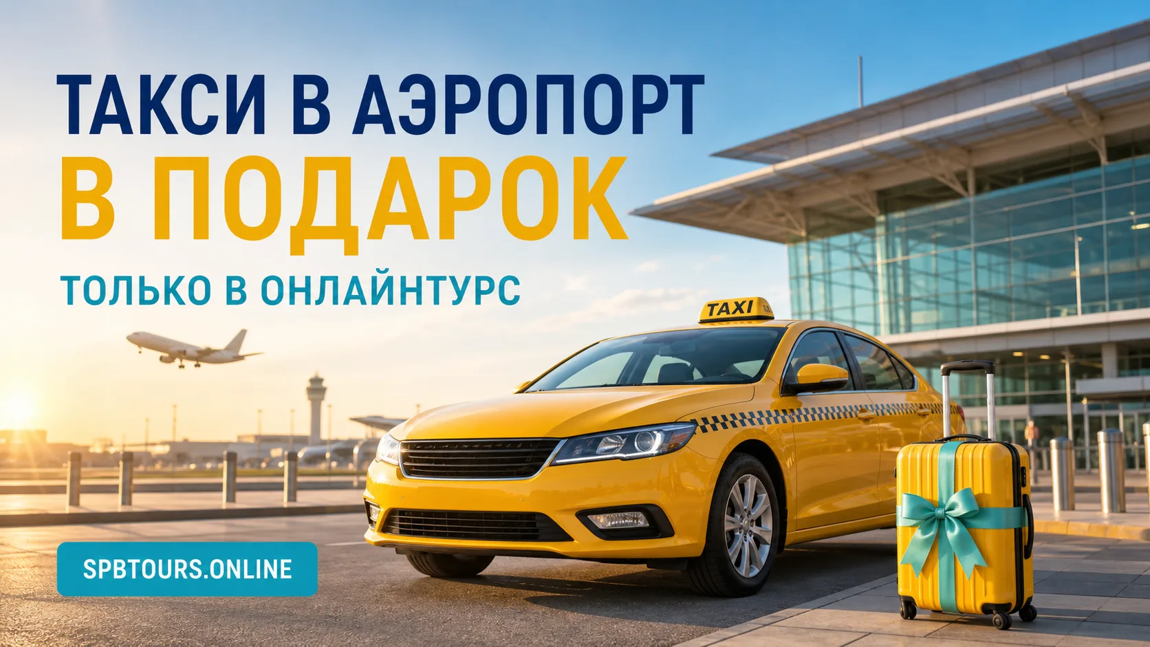 🚕 ТАКСИ В АЭРОПОРТ В ПОДАРОК — ТОЛЬКО В ОНЛАЙНТУРС!