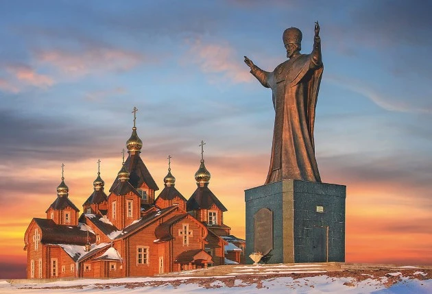 Благословение на установку памятника Святителю Николаю в Анадыре