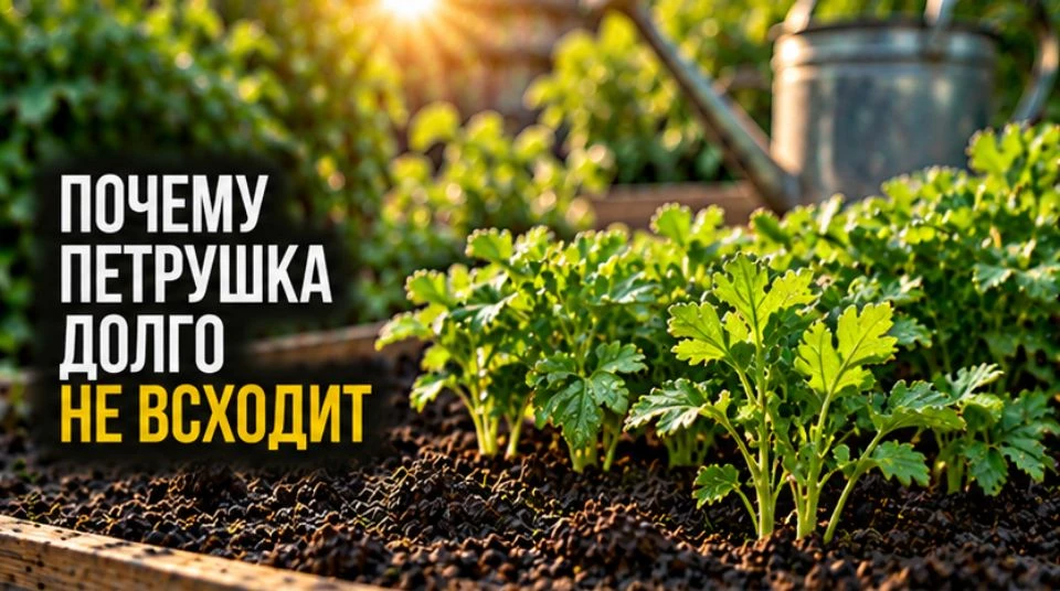 Почему петрушка долго не всходит