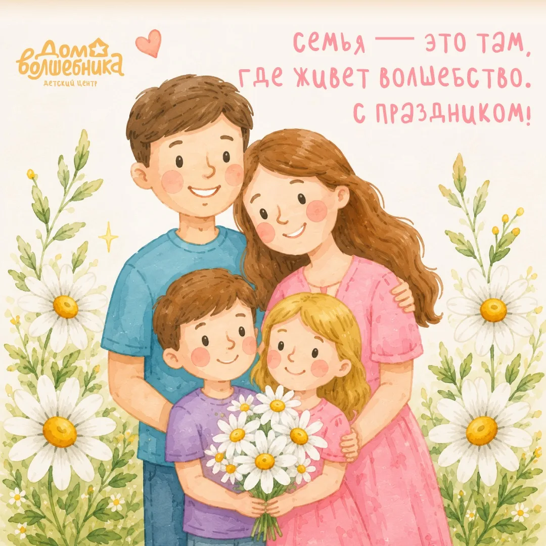 Семья — это место, где рождается настоящее волшебство ✨
