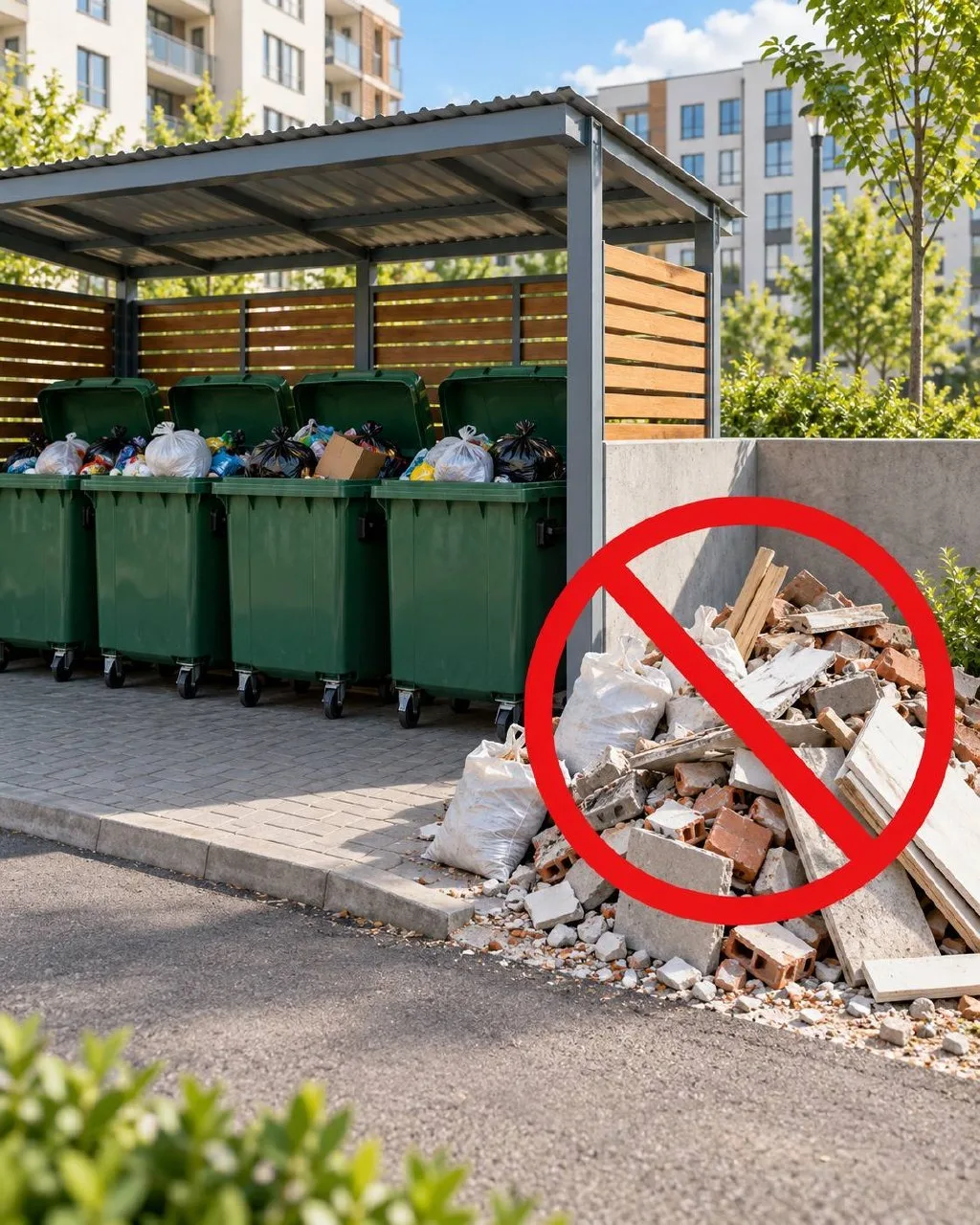 🗑Контейнерные площадки для твердых коммунальных отходов не предназначены для складиров...