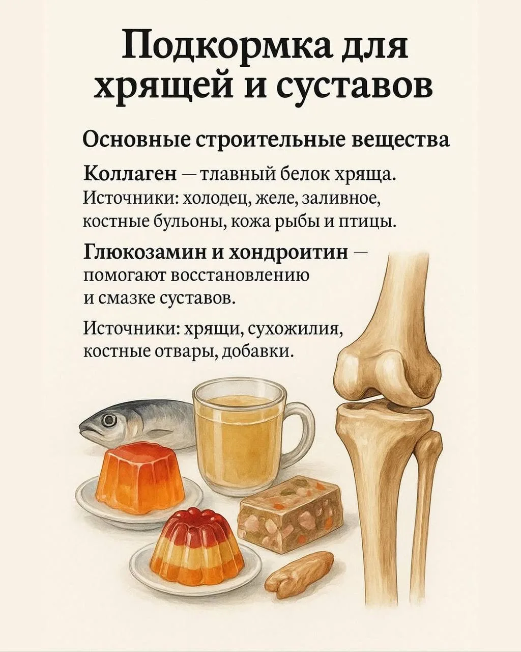 Подкормка для хрящей и суставов — берегите то, что держит вас в движении!
