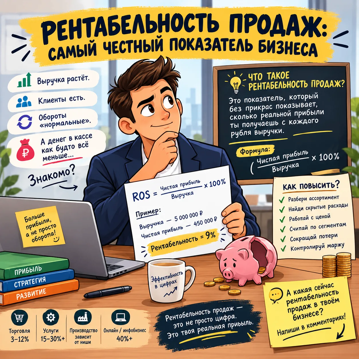 🔥 РЕНТАБЕЛЬНОСТЬ ПРОДАЖ: САМЫЙ ЧЕСТНЫЙ ПОКАЗАТЕЛЬ БИЗНЕСА