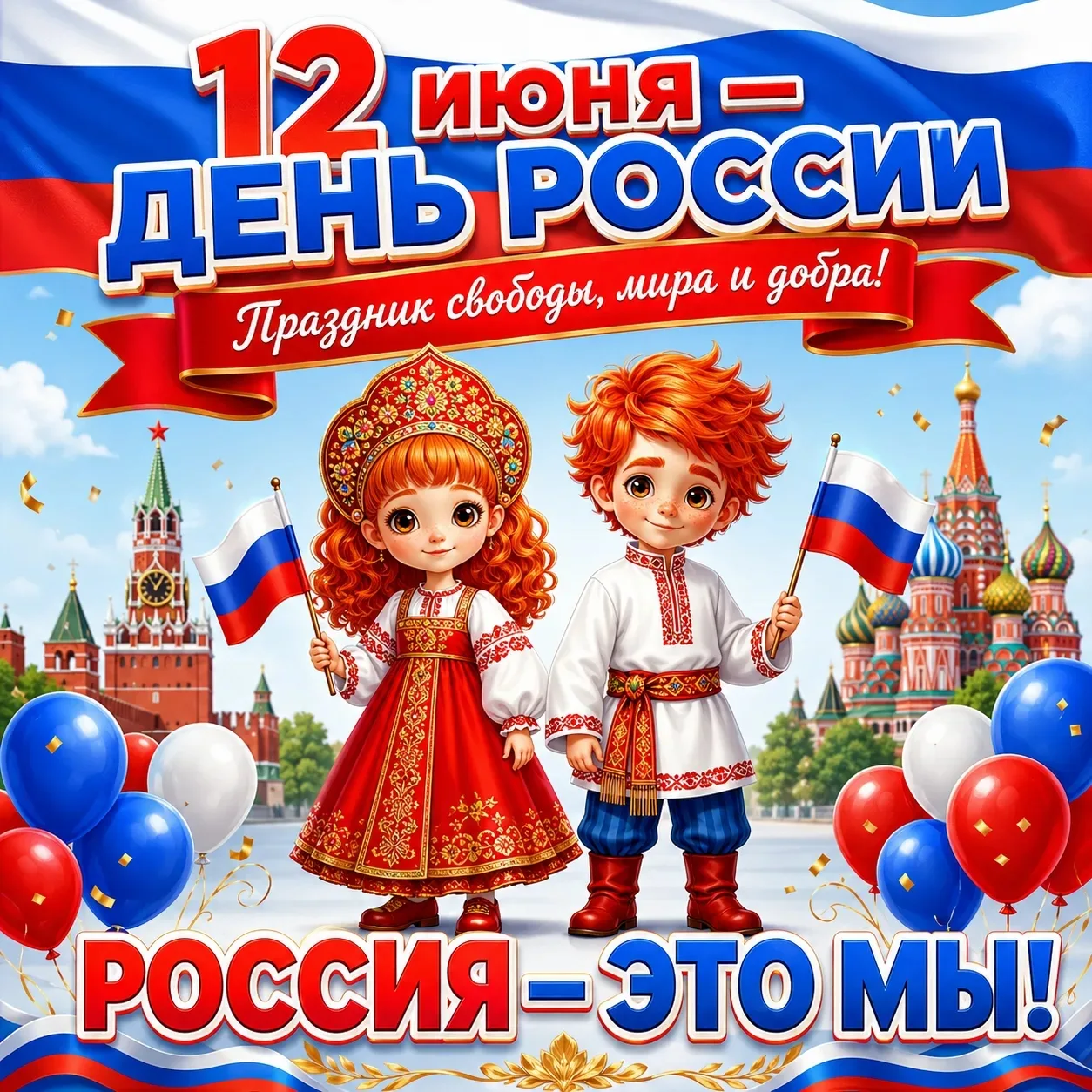 🇷🇺 С Днём России! 

Дорогие друзья, родители и воспитанники нашего детского сада!

Поздравляем вас