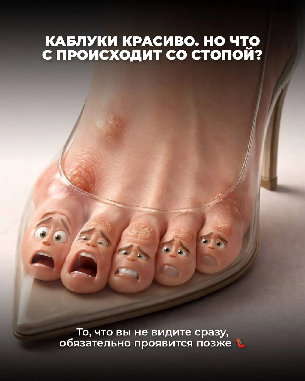 Каблуки — это красиво, но стопа платит за это высокую цену ❗️

Узкий нос, давление, неправильное рас
