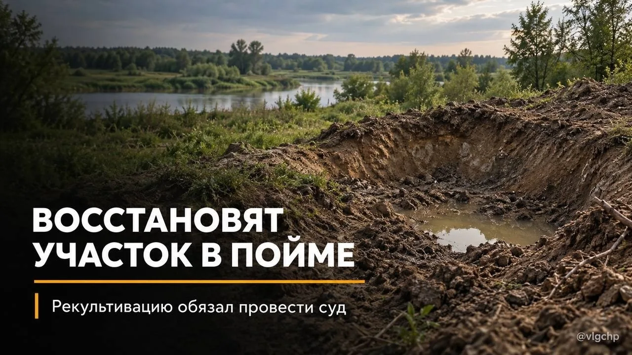 Участок в пойме обязали привести в порядок
