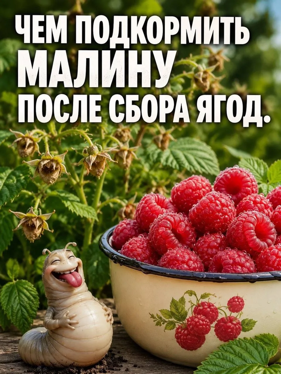 Подкормка малины после сбора урожая 📝