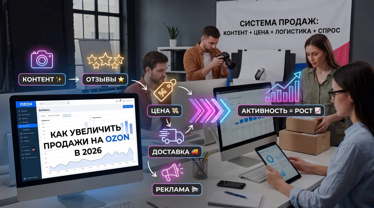 🔵 Как разогнать продажи на Ozon в 2026