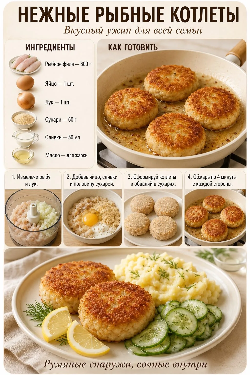 Рыбные котлеты