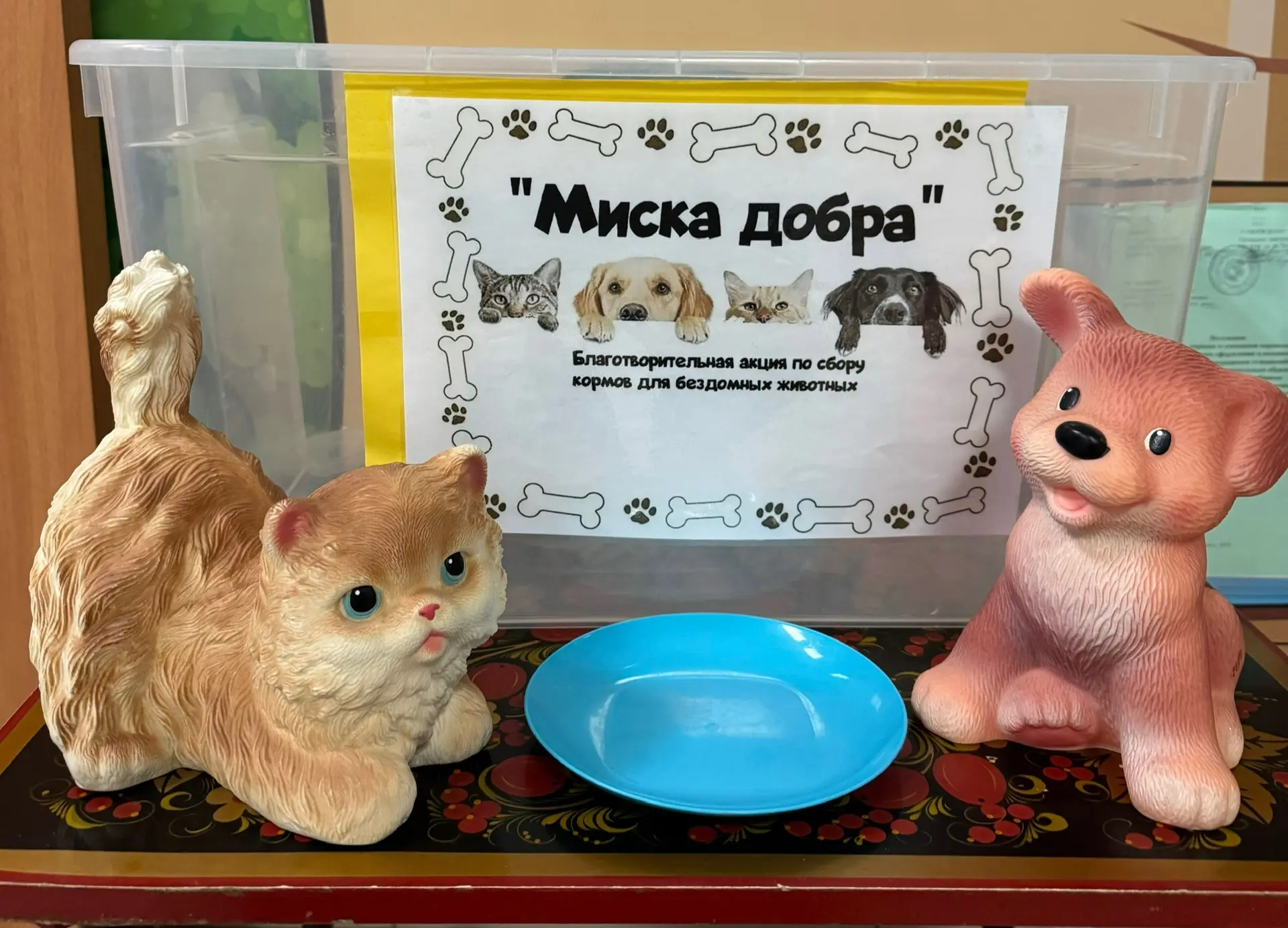 🐾 В нашем саду стартовала акция «Миска добра»! 🐾