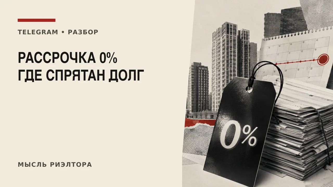 Рассрочка 0% — возможно, самая дорогая цифра в рекламе новостройки.