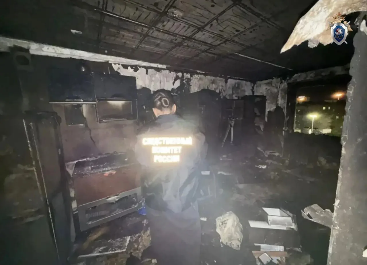 Во время пожара в 3-м Рабфаковском переулке мужчина и женщина выпрыгнули с шестого этаж...