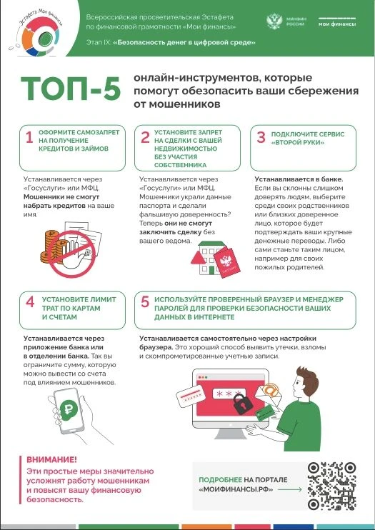 Стартовал тематический этап Всероссийской просветительской эстафеты "Мои финансы" на тему: