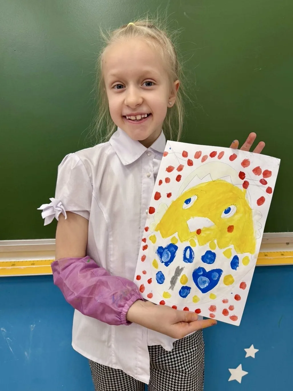 🐣 Светлой Пасхи!  К поздравлению присоединяются ученики 2 «Б» класса. На занятии ребята подготовили 