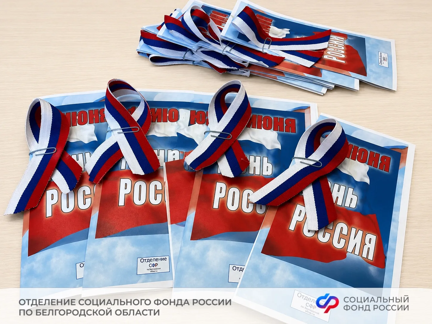 🇷🇺 В Белгородской области прошла акция «Российский триколор» в преддверии Дня России.

🏢 В рамках