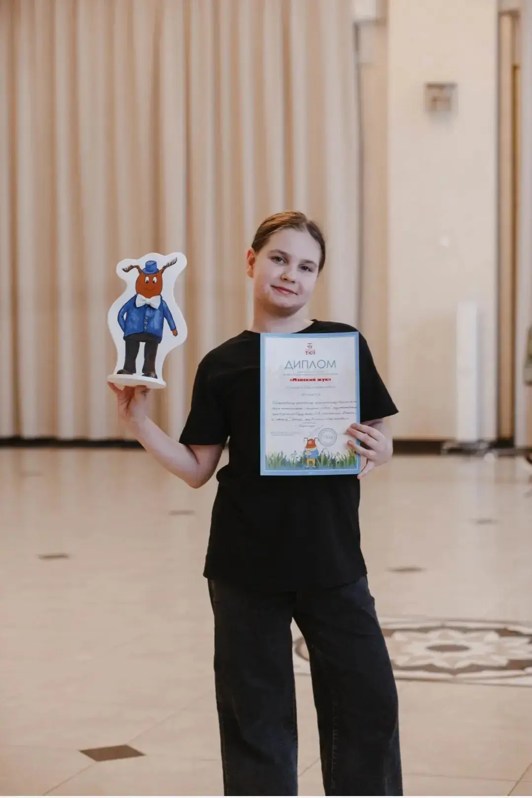 🏆ЛИЧНЫЕ ПОБЕДЫ🏆  🟢Дарья Прибытко, ученица 4"А" класса , в составе коллектива театральной студии "ОКН