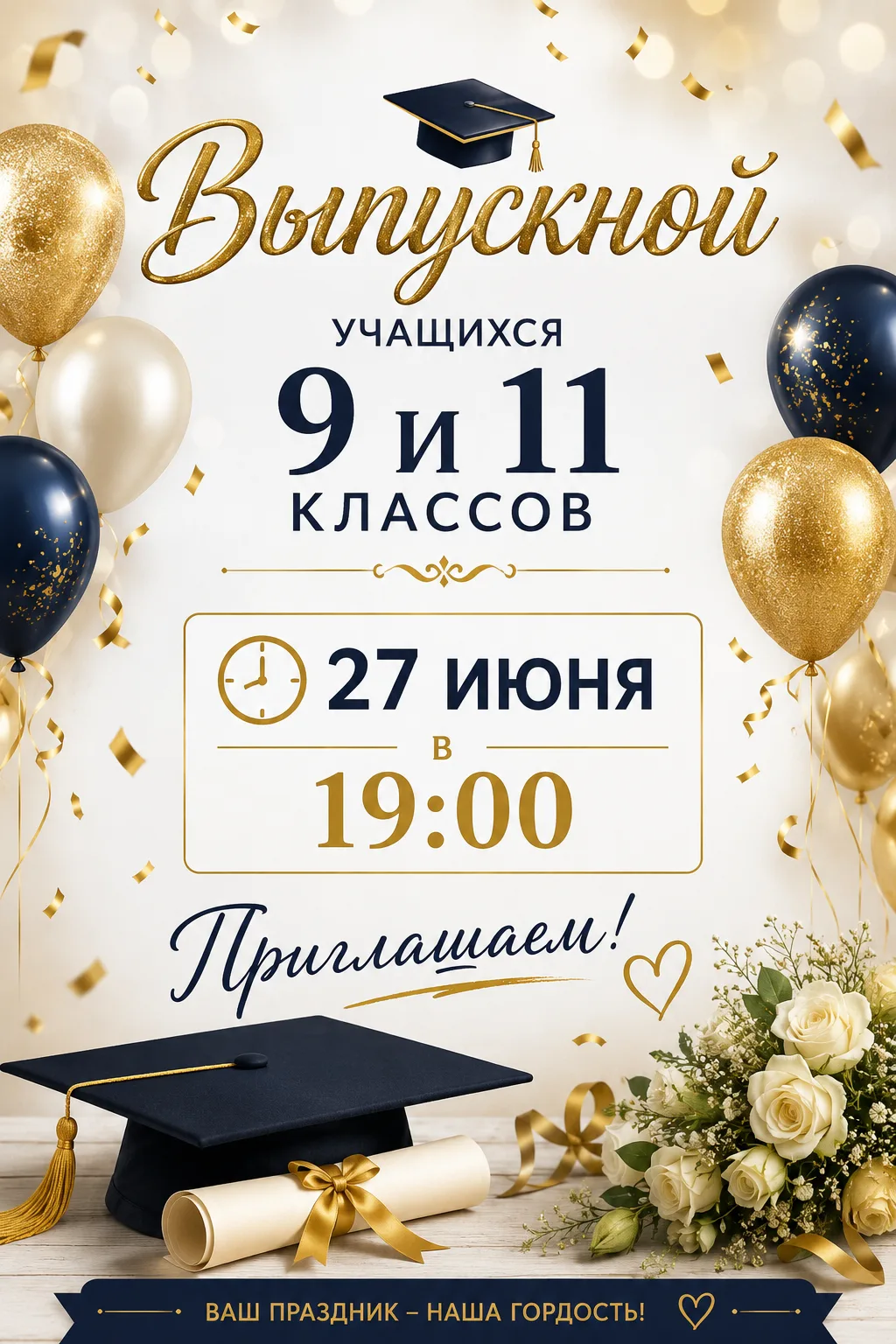 🎓 Уважаемые выпускники, родители и гости!