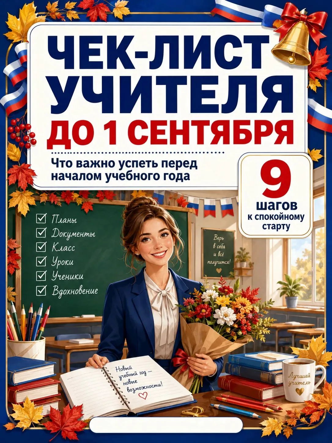 📚 Чек-лист учителя: что успеть до 1 сентября?