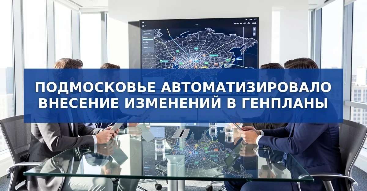 Автоматизация изменения генпланов в Подмосковье