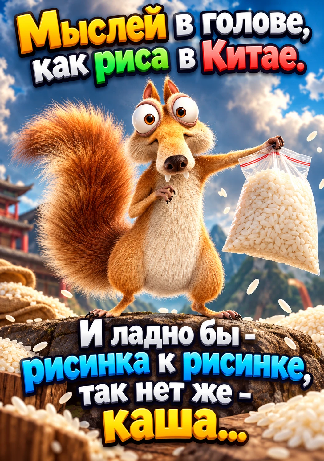 💚💛❤️ Настроение в открытке.