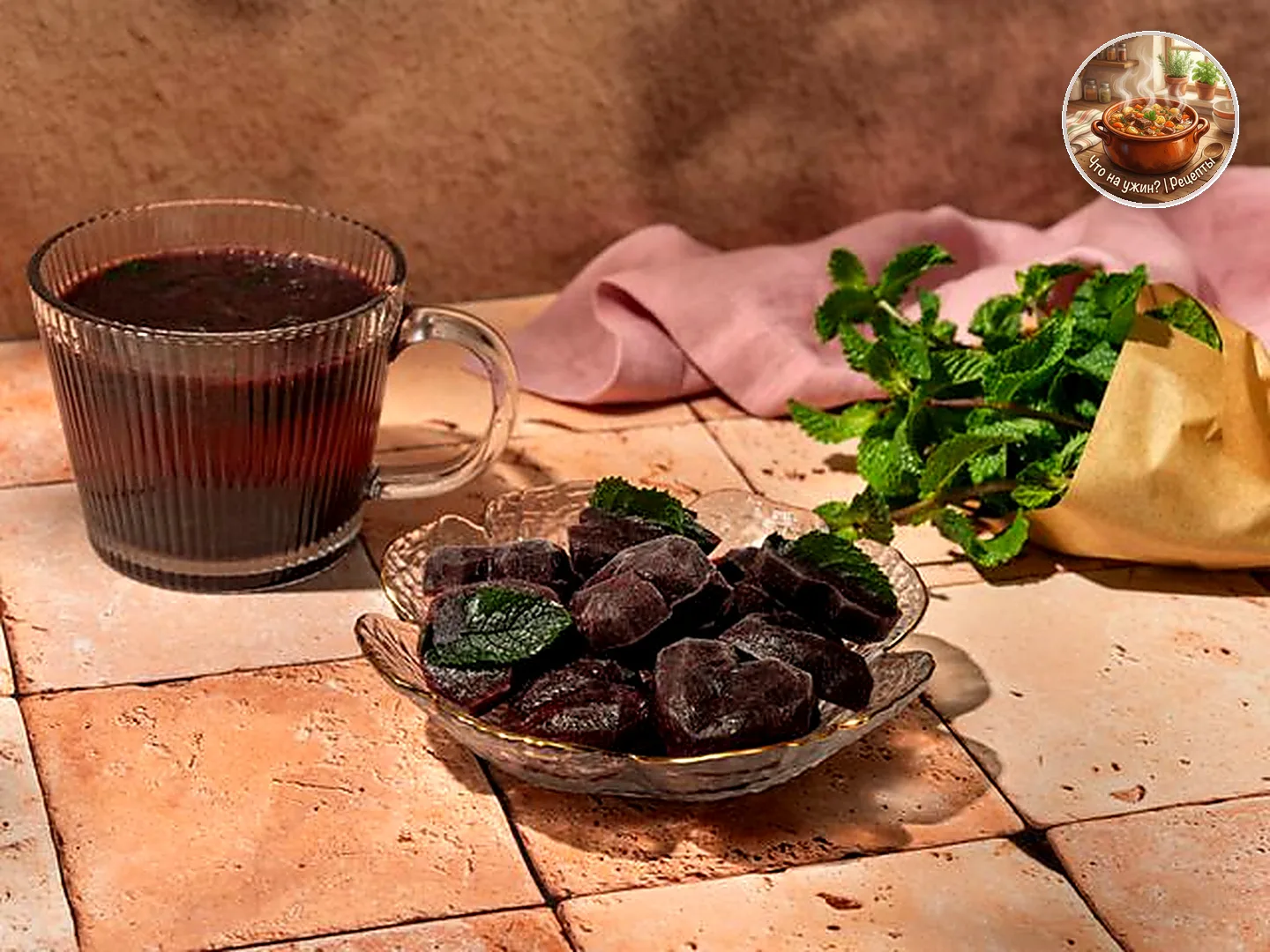 🍲 Заготовка чернично-мятного чая