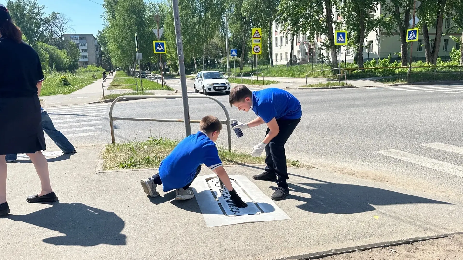 🚗Городская акция «Осторожно, пешеход!»: безопасность на дорогах — дело общее!    В нашем городе прош