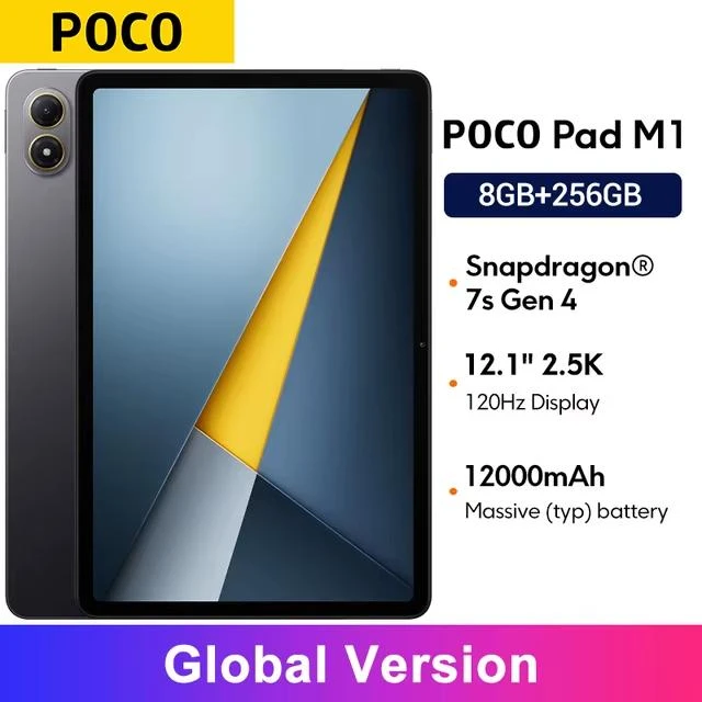 Нашли планшет, ради которого не надо копить: POCO Pad M1 с большим экраном 12,1″ (2.5K,...