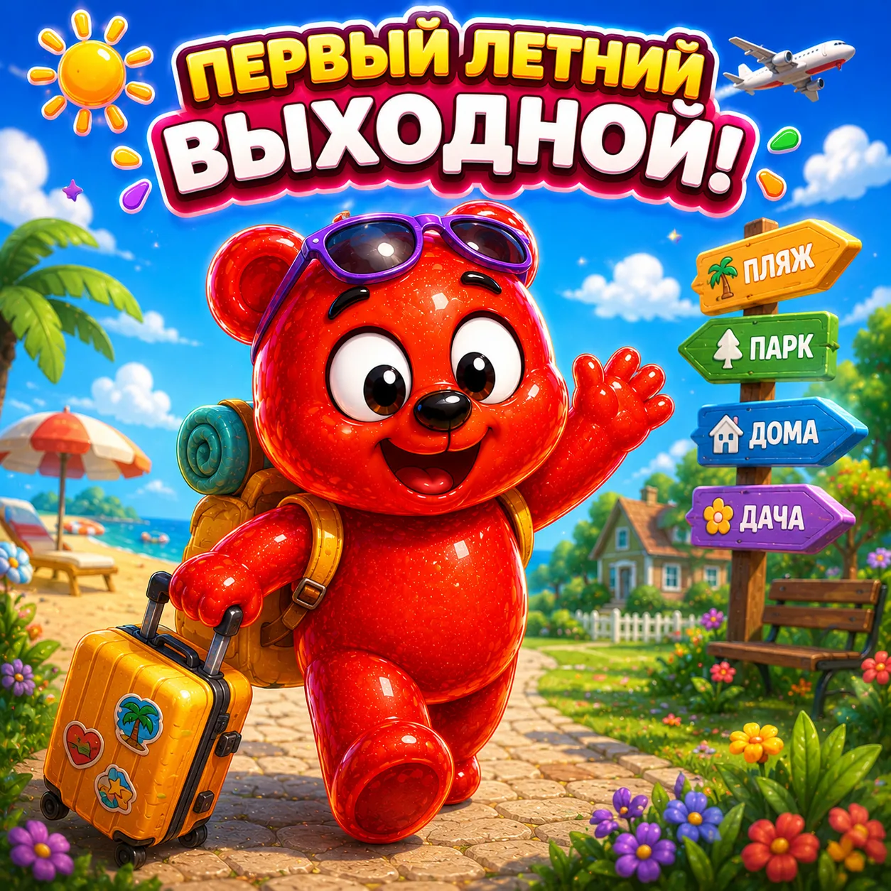 🏖🐻 Первый летний выходной