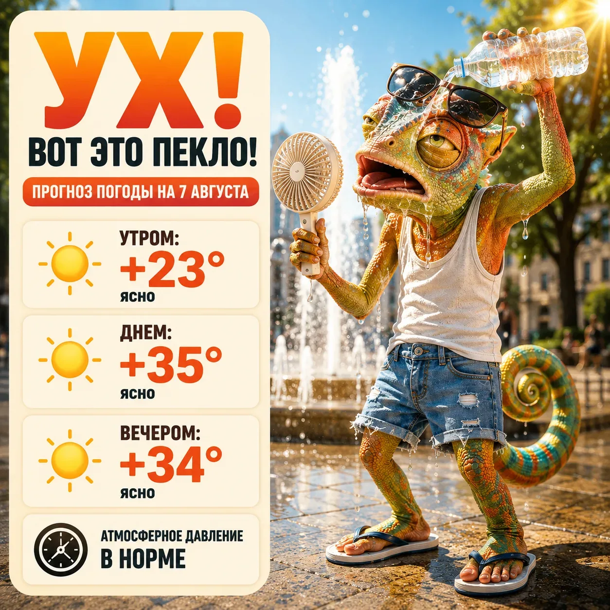 Пятница в Краснодаре вновь пройдет под знаком экстремальной жары. Уже утром ожидается +...