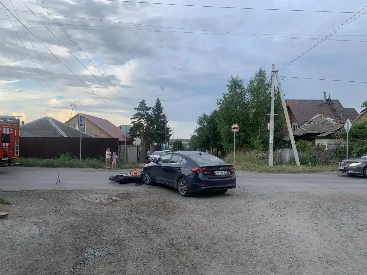 Несовершеннолетний байкер пострадал в ДТП