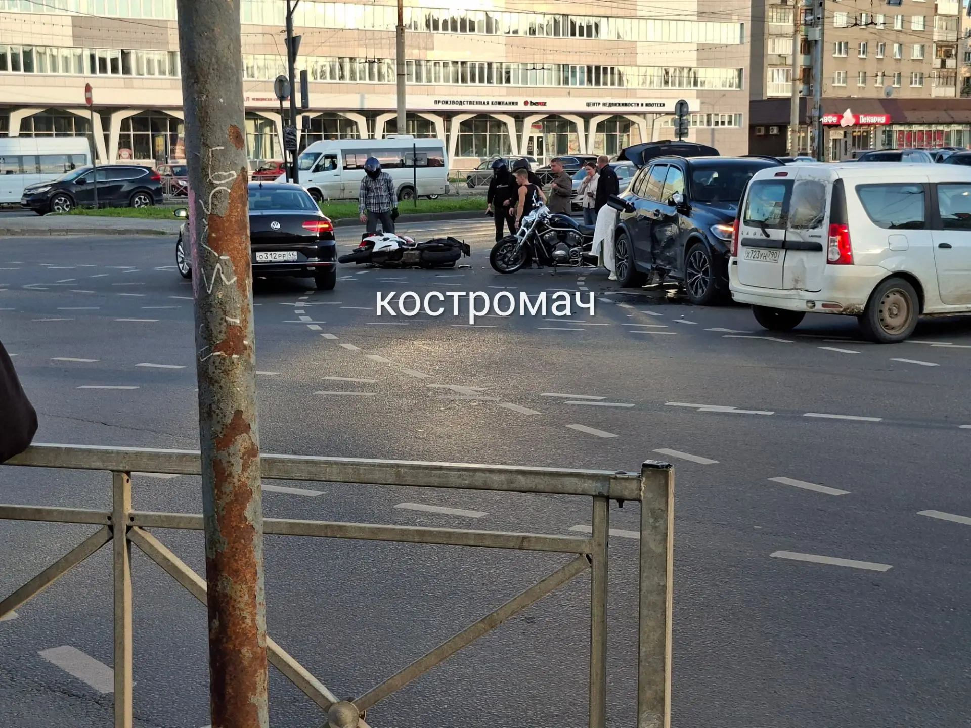 Авария с мотоциклистом