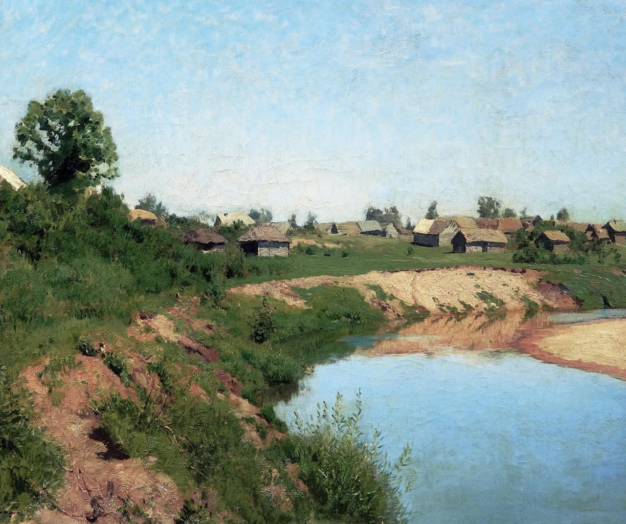 «Деревня на берегу реки», 1883 г.
Исаак Ильич Левитан
Саратовский государственный художественный муз