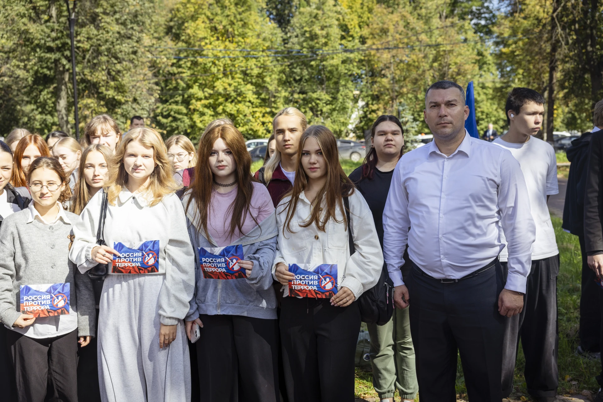 🕊 Вахта памяти в Парке Славы: студенты почтили память жертв терроризма.