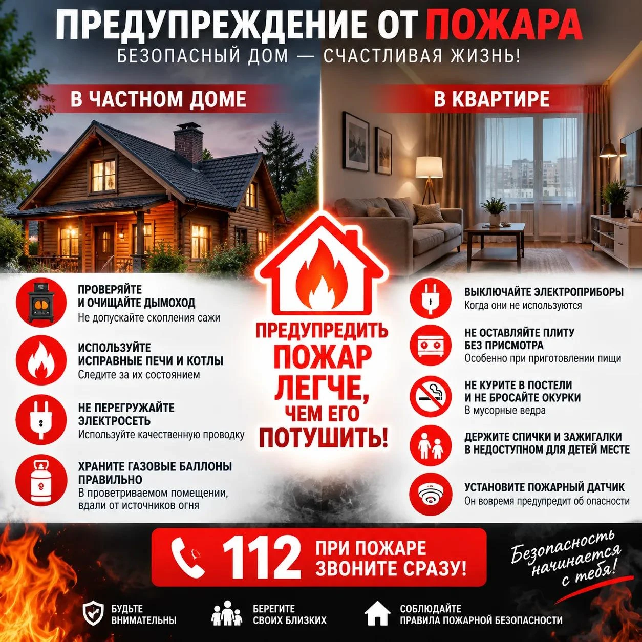 📍Важным условием предупреждения пожара от печного отопления является строгое выполнени...