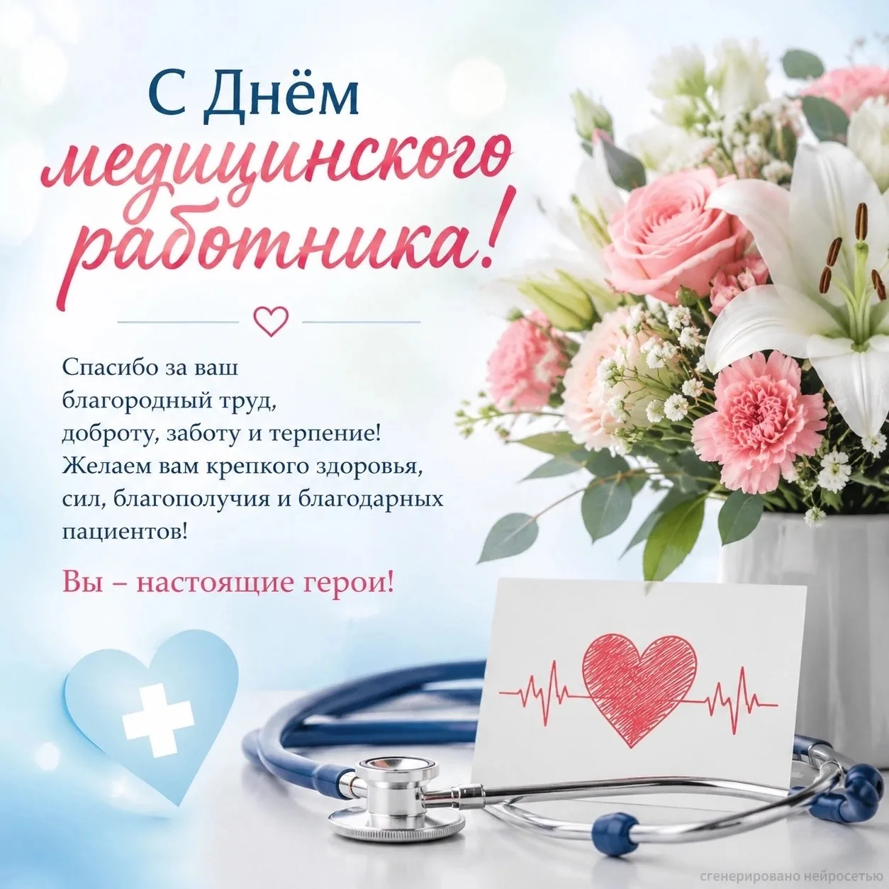 Поздравляем с Днём медицинского работника! 🎉🌟

Сегодня мы отмечаем тех, кто ежедневно дарит надежд