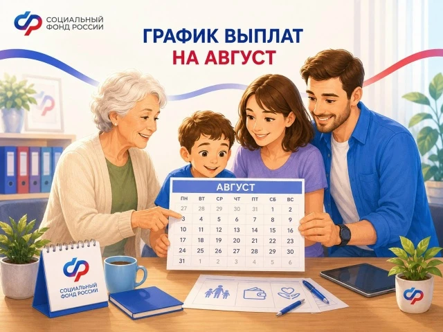 График выплат на август

📅 Отделение Социального фонда России по Республике Татарстан публикует гра