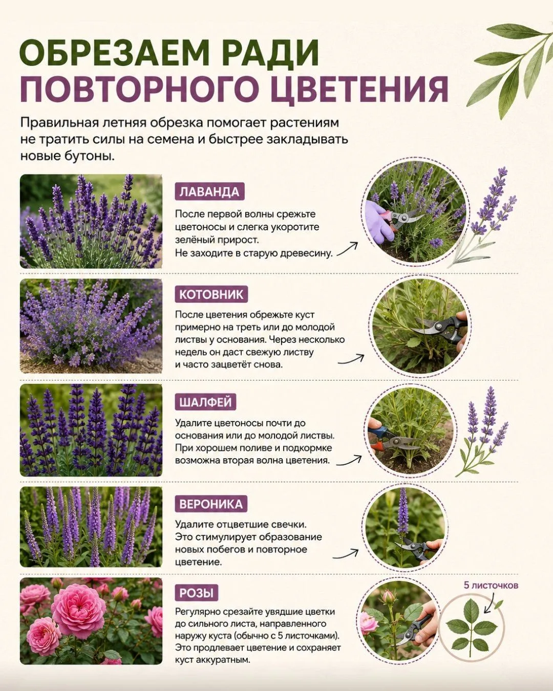 В июле секатор в саду нужен не меньше, чем лейка. Но важно понимать, летняя обрезка - это не «стричь