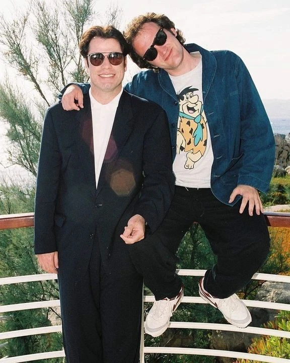 John Travolta and Quentin Tarantino in Cannes, 1994