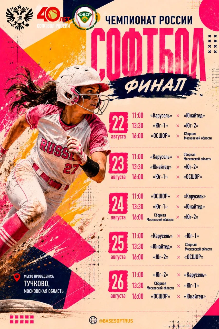 🥎 ФИНАЛ ЧЕМПИОНАТА РОССИИ ПО СОФТБОЛУ СРЕДИ ЖЕНСКИХ КОМАНД