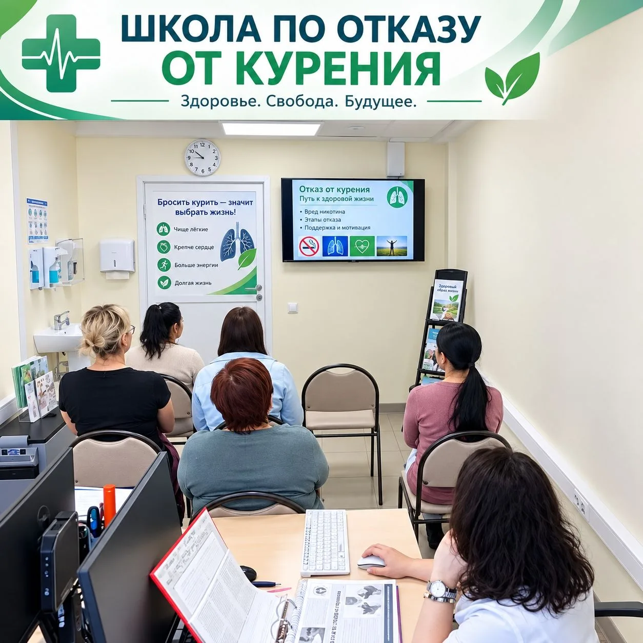 В нашем центре открыта школа по отказу от курения