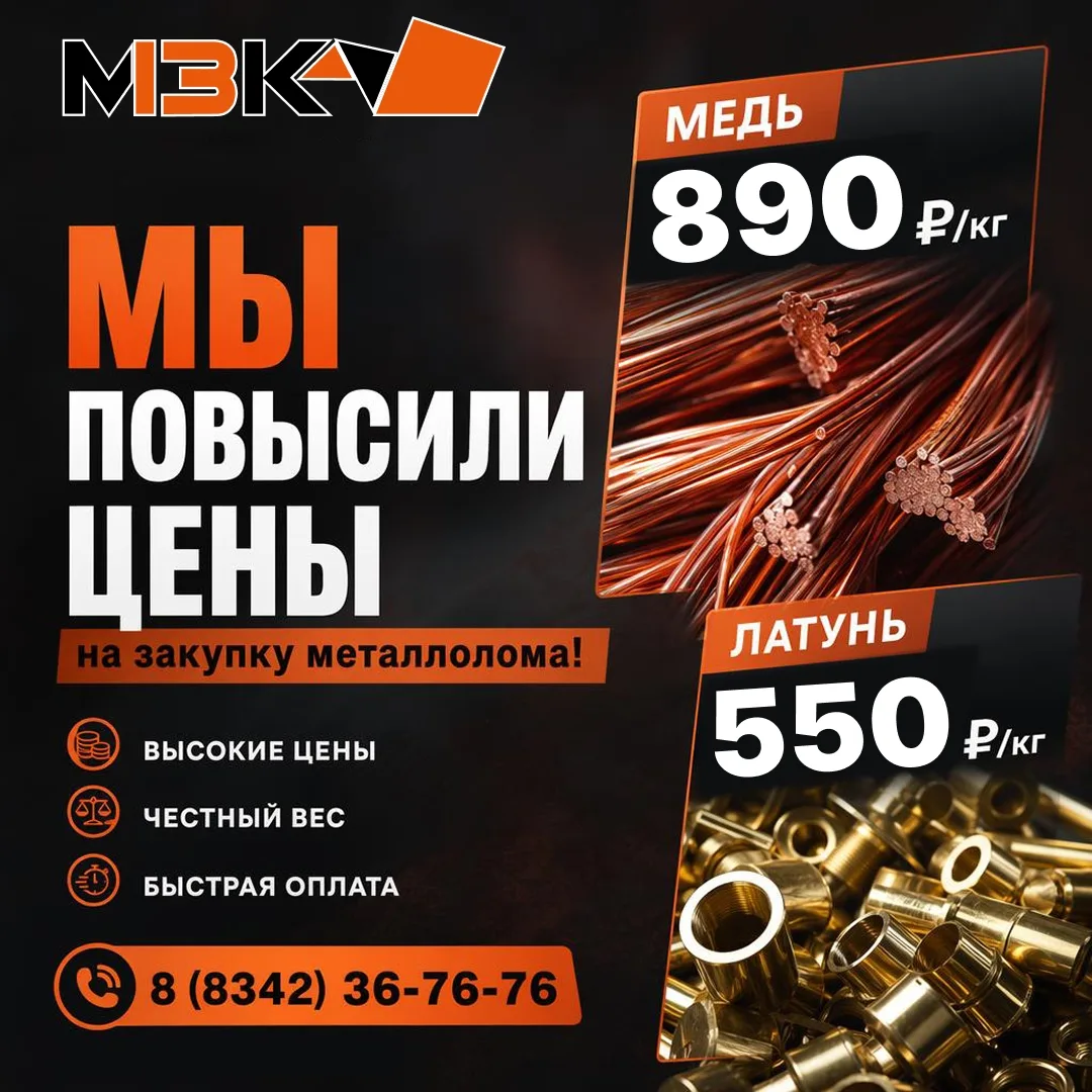 Повышаем цены на медь и латунь! 📈