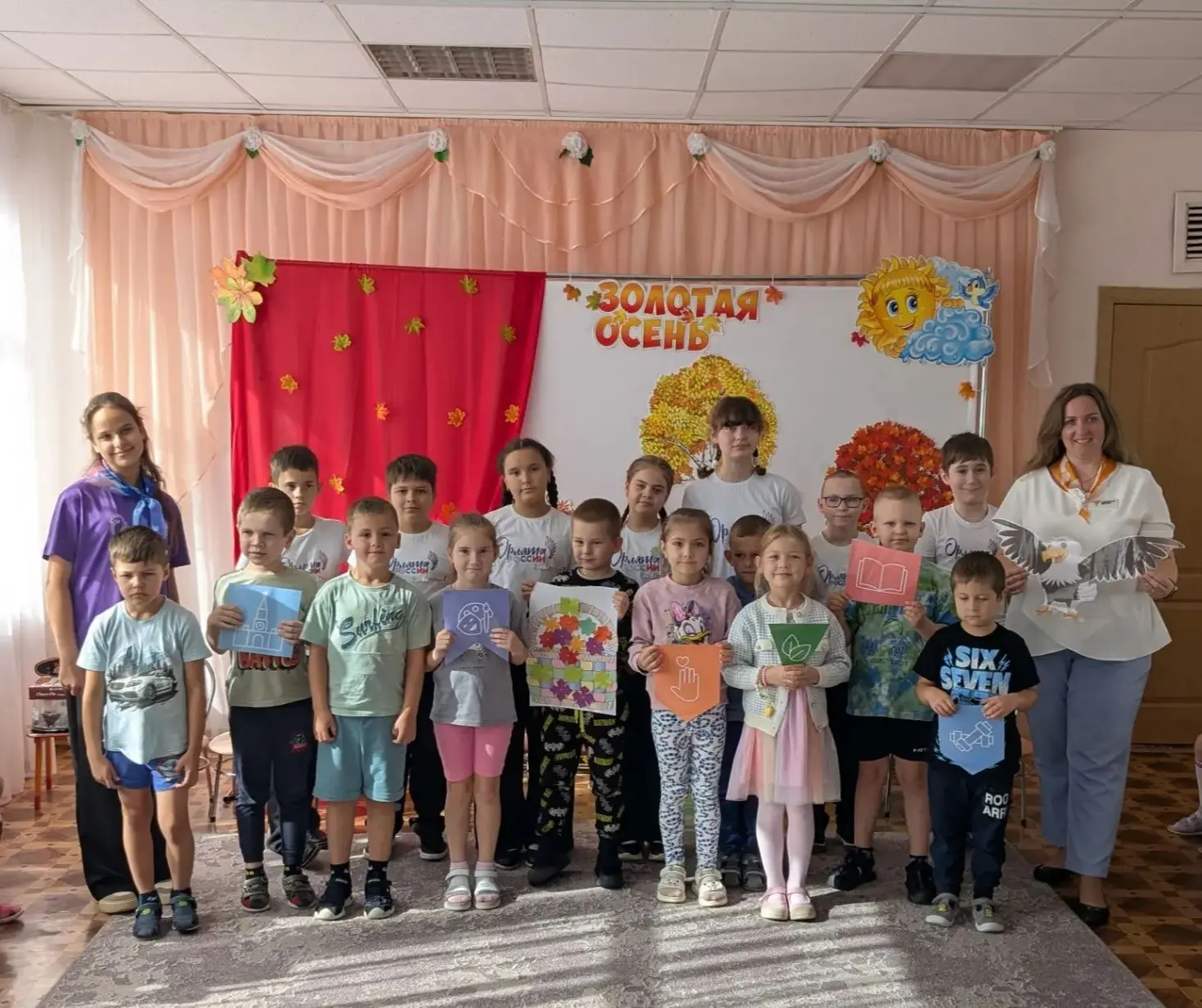 🦅Орлята 4В класса 🎁подарили 🎉праздник дошколятам😊