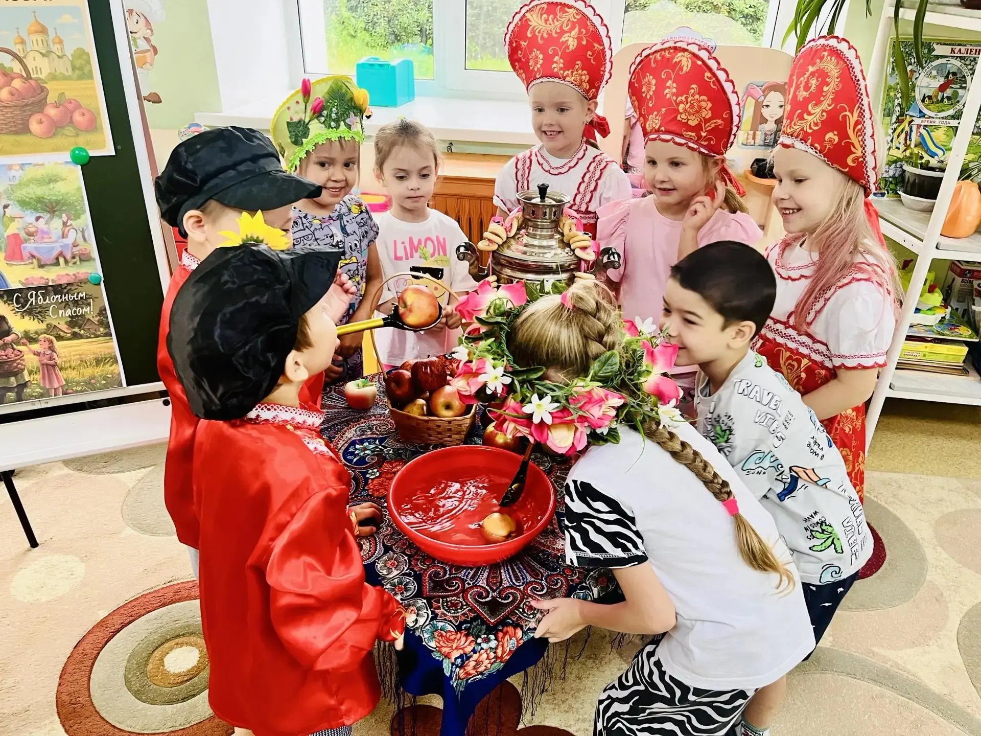 🍏 Сегодня наш день в детском саду был посвящён Яблочному Спасу — доброму народному пра...