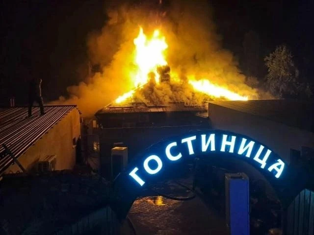 ⚡️Банный комплекс сгорел в Краснодаре