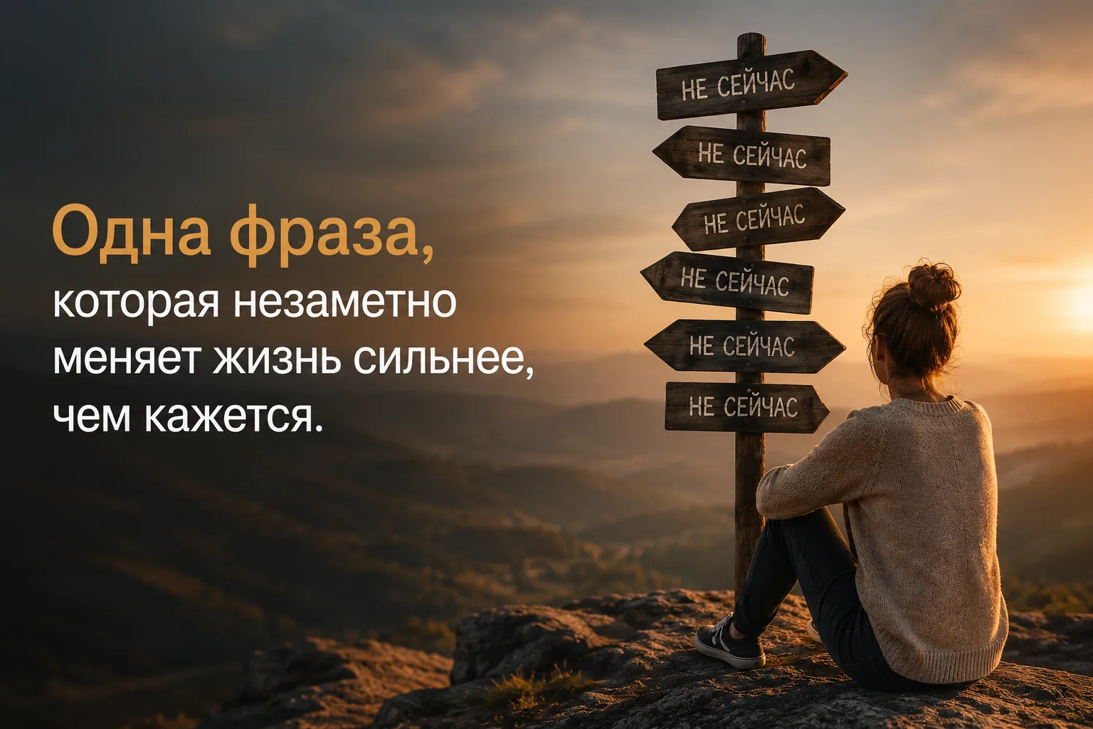 Как вы думаете, какая одна фраза незаметно меняет жизнь сильнее, чем кажется?

При том, что звучит о