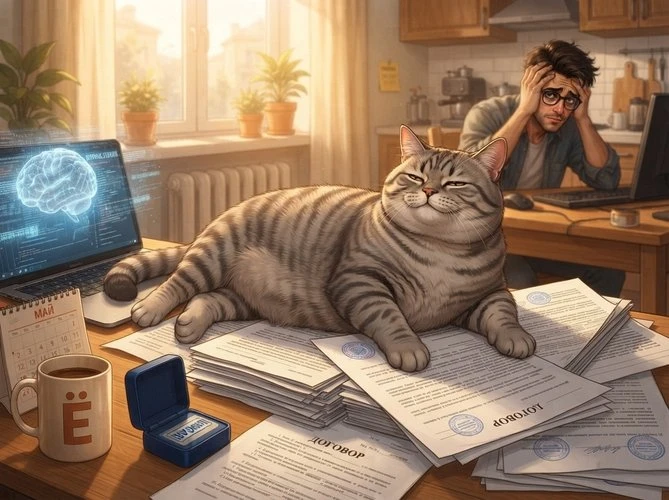 Слово берёт кот. Он давно просился