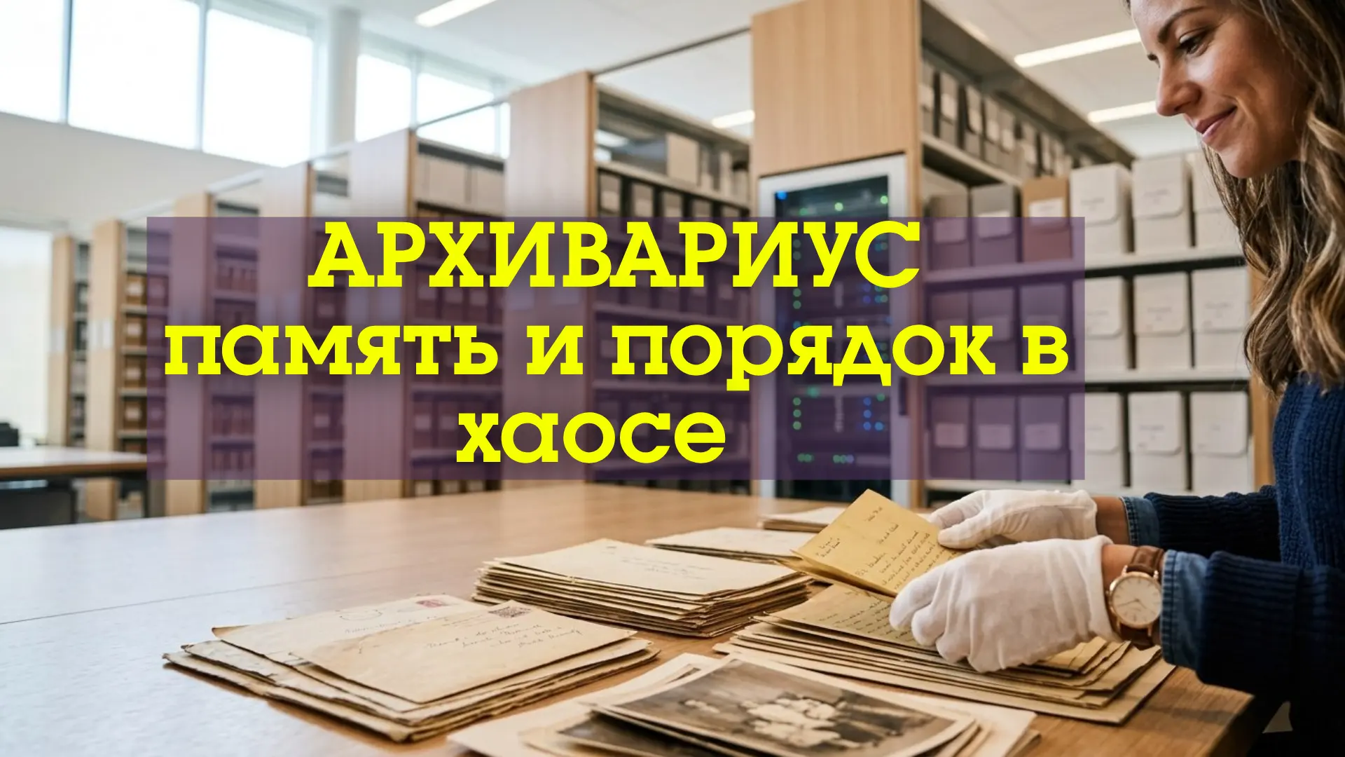 АРХИВАРИУС: ЭТО НЕ ПРО ПЫЛЬНЫЕ СТОПКИ БУМАГ. ЭТО ПРО СОХРАНЕНИЕ ПАМЯТИ И ПОРЯДКА В ХАОСЕ.